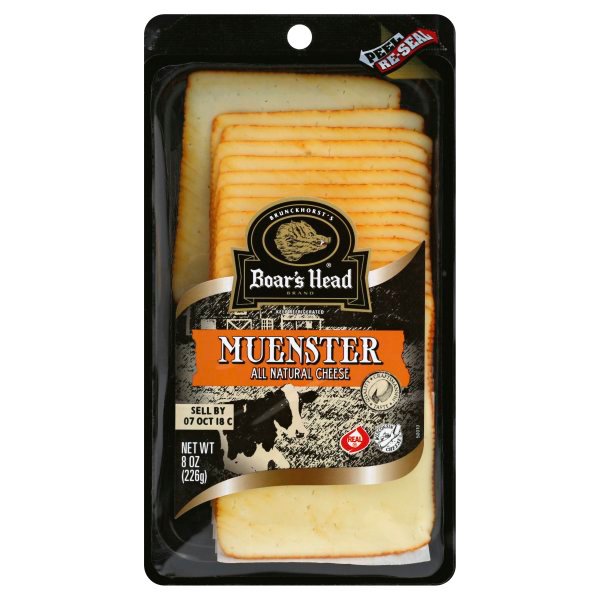 Boar's Head Muenster Cheese Sliced 8oz Magruder's of DC
