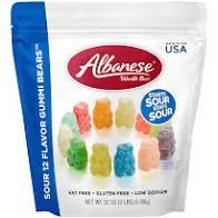 Albanese - 12 Flavors Sour Gummi Bears 7.5 Oz