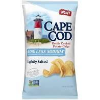 Cape Cod - 60% Less Sodium Lightly Salted Kettle Cooked Potato Chips 8 Oz