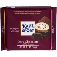 Ritter Sport - Dark Chocolate 50% Cacao 3.5 Oz