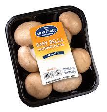 Produce - Baby Bella Whole Mushrooms 8 OZ