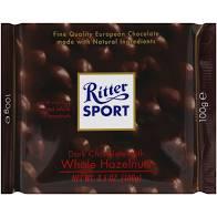Ritter Sport - Dark Chocolate with Hazelnuts 3.5 Oz