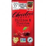 Chocolove - Chilies & Cherries Dk Chocolate Bar 0