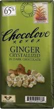 Chocolove - Ginger Crystallized Dark Chocolate Bar 3.2 Oz