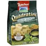 Loacker - Quadratini Matcha-Green Tea Wafer Cookies 7.76 Oz 0