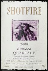 Shotfire - Quartage Barossa Valley 2020