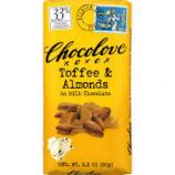 Chocolove - Toffee & Almonds Milk Chocolate Bar 3.2 Oz 0
