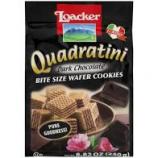 Loacker - Quadratini Dark Chocolate Wafer Cookies 8.82 Oz 0