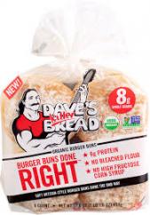 Dave's Killer Bread - Organic Burger Buns 8 Ct
