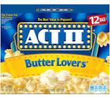 ACT II - Butter Lovers Popcorn 3-2.75 Oz Bags