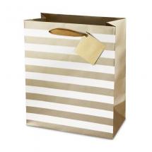 True Brands - Ritzy Stripes 2-Bottle Gift Bag
