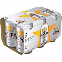 Sapporo Brewery - Sapporo (6 pack cans) (6 pack cans)